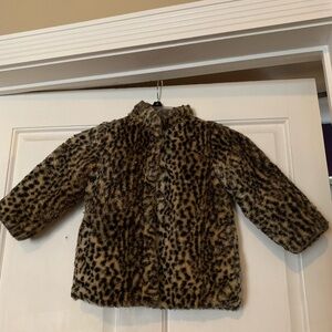 Girls 3t cheetah reversible jacket